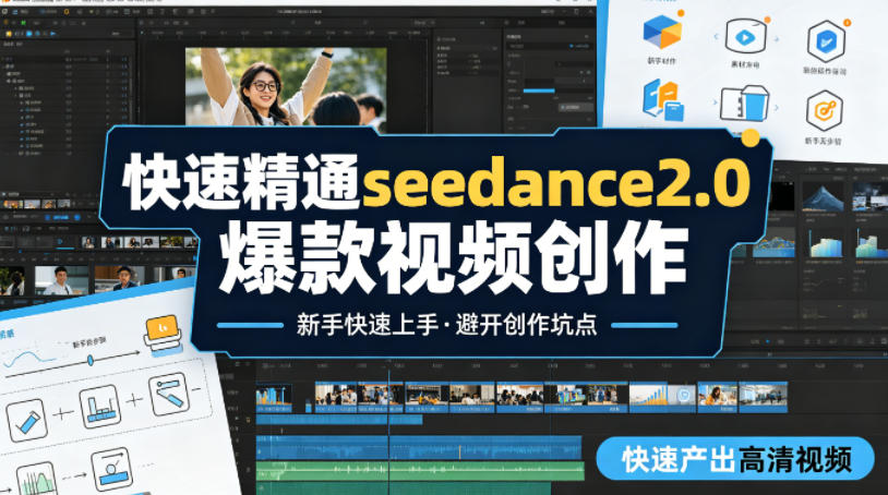 快速精通seedance2.0爆款视频创作，快速产出高清视频，避开大量创作坑点，新手也能快速上手-空域资源网