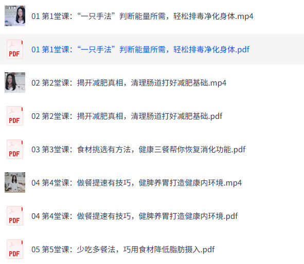 越吃越瘦 减脂餐 课程-空域资源网