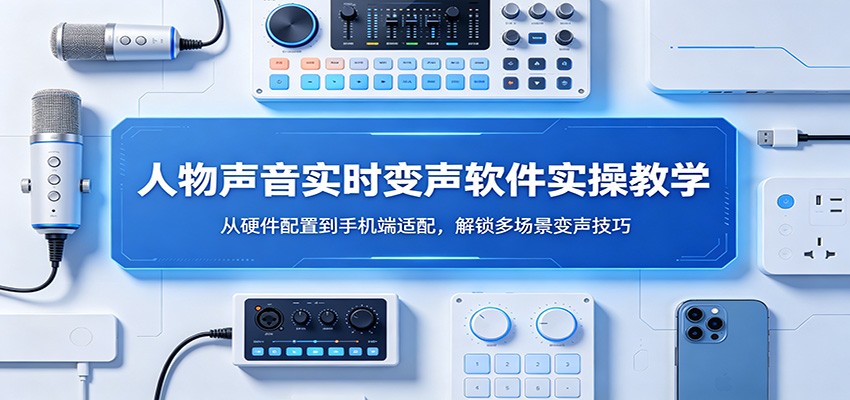 人物声音实时变声软件实操教学：从硬件配置到手机端适配，解锁多场景变声技巧-空域资源网