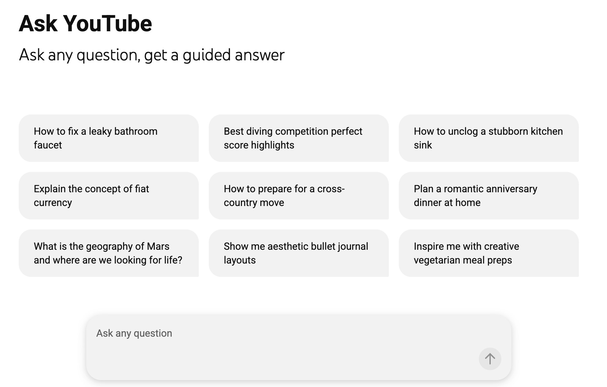 Google 测试 YouTube AI 对话式搜索功能 Ask YouTube-空域资源网