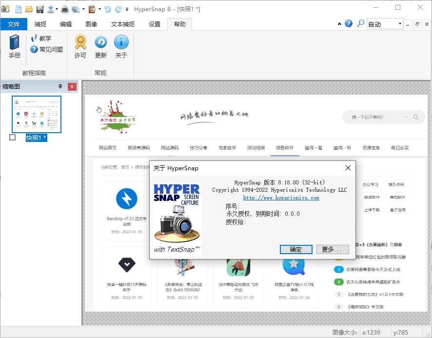 HyperSnap v9.8.0便携汉化版-空域资源网