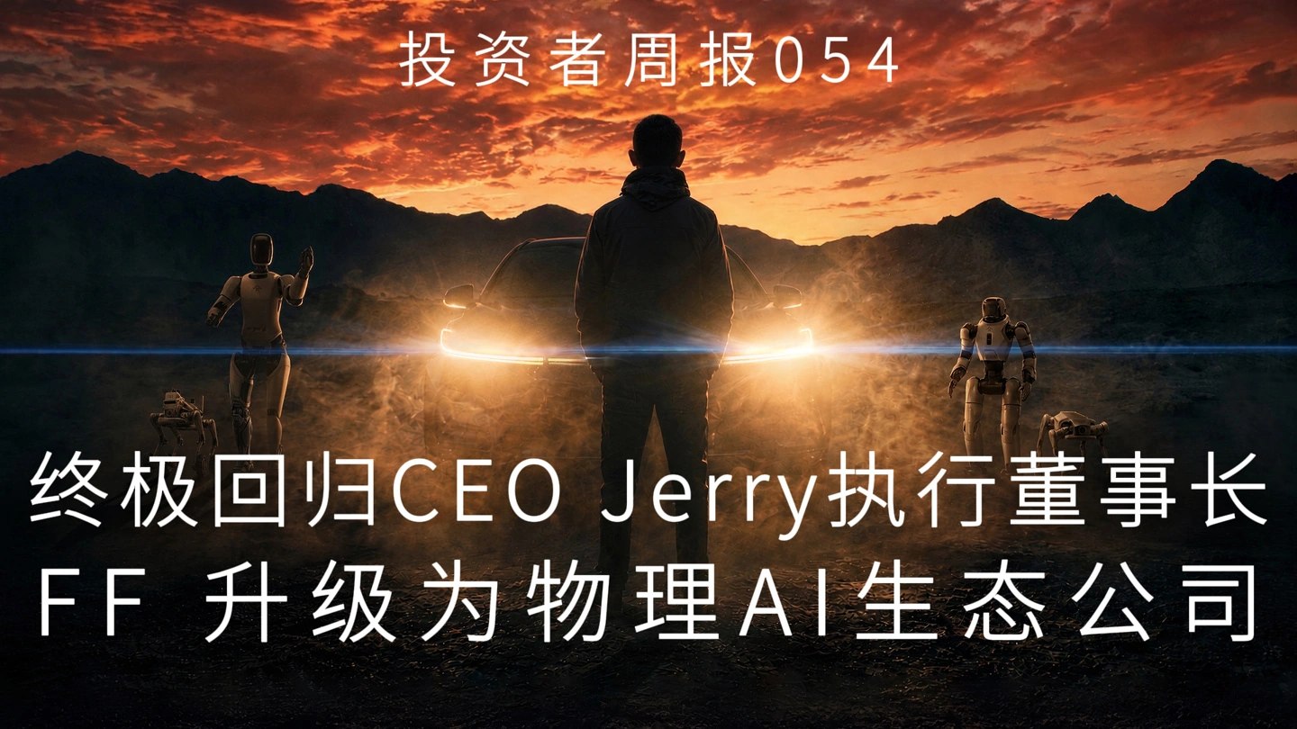 贾跃亭回归任法拉第未来全球 CEO，宣布升级为美国物理 AI 生态系统公司
