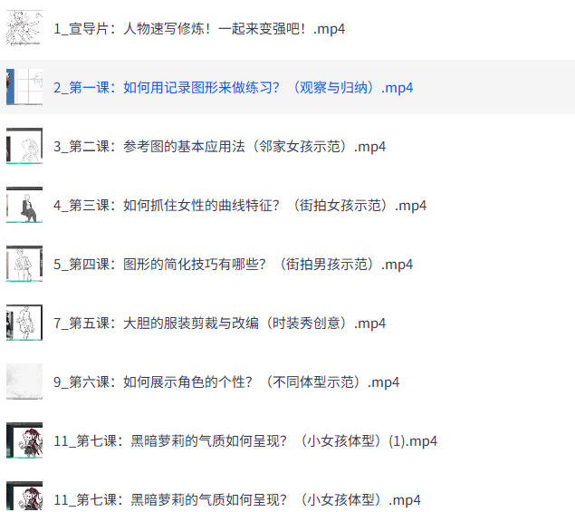 人物速写：风格化角色创作实战（完结）-空域资源网