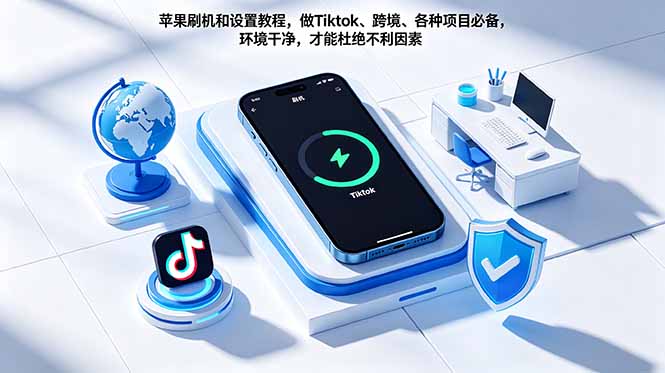 苹果刷机和设置教程，做Tiktok、跨境、各种项目必备，环境干净，才能杜绝不利因素-空域资源网