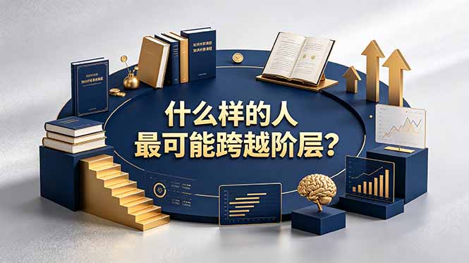 付费文章：什么样的人最可能跨越阶层？具备这五种特质，普通人也能顺利跨越阶层-空域资源网