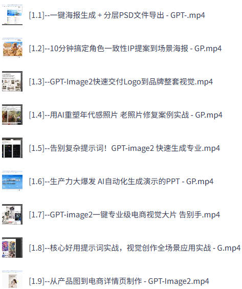 GPT-Image2电商视觉大片实战课，一键出图高效出片，彻底告别手动繁琐修图-空域资源网