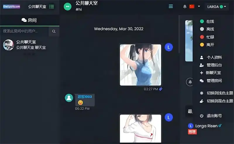 公共聊天室系统源码 ChatNet V1.1-V1.9 完整汉化