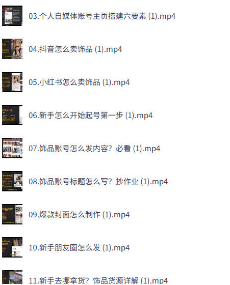 抖音+小红书饰品变现实战课:从找货到AI模特一站式教学-空域资源网