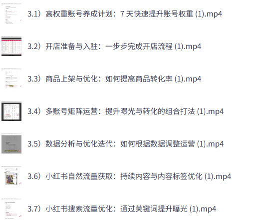 AI小红书虚拟电商5.0，从精准选品、高效创作到，店铺运营的全链路实战课程，月入1W-空域资源网