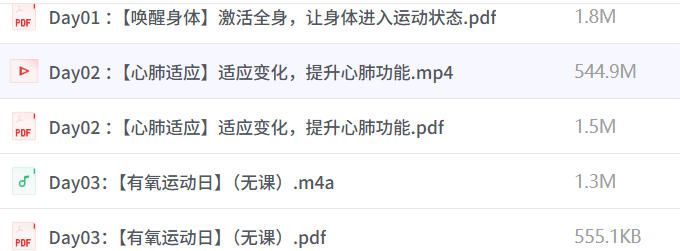 超模私教天团：21天瘦身训练营（完结）