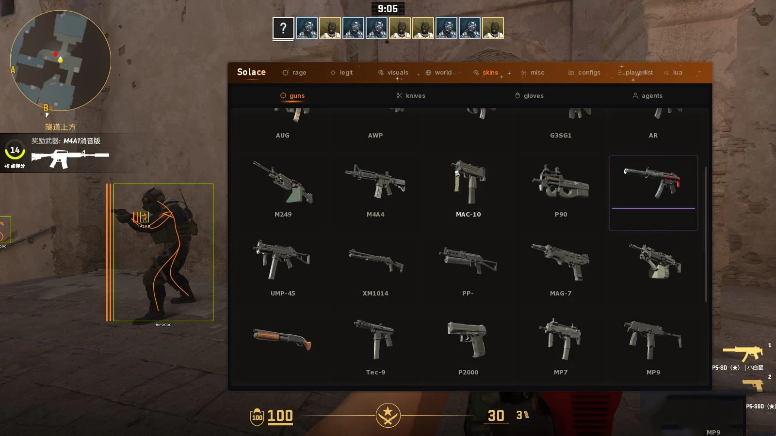 CS2·Solace透视自喵扳机换肤免费辅助-空域资源网