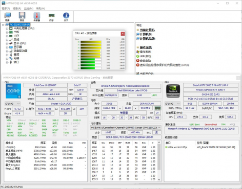 HWiNFO(专业系统信息检测工具) Pro v8.55.6100 多语便携版
